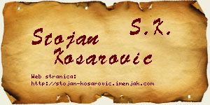 Stojan Košarović vizit kartica